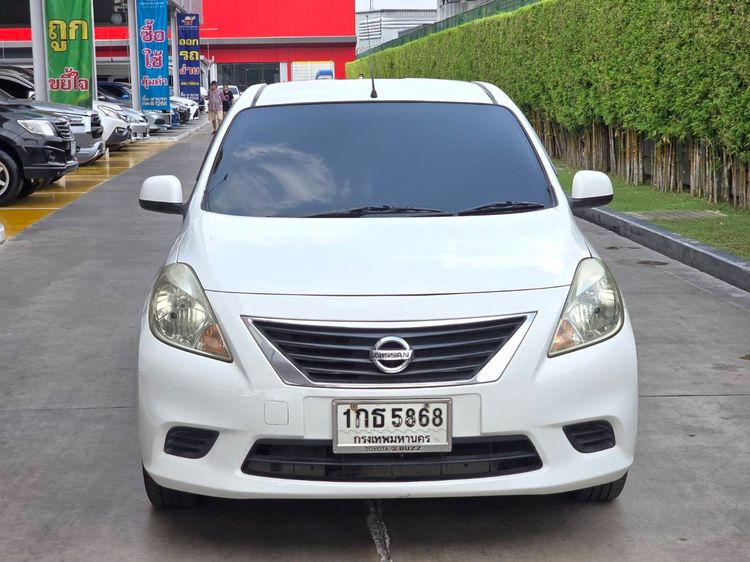 Nissan Almera 2012 1.2 V Sedan เบนซิน ไม่ติดแก๊ส เกียร์อัตโนมัติ ขาว รูปที่ 2