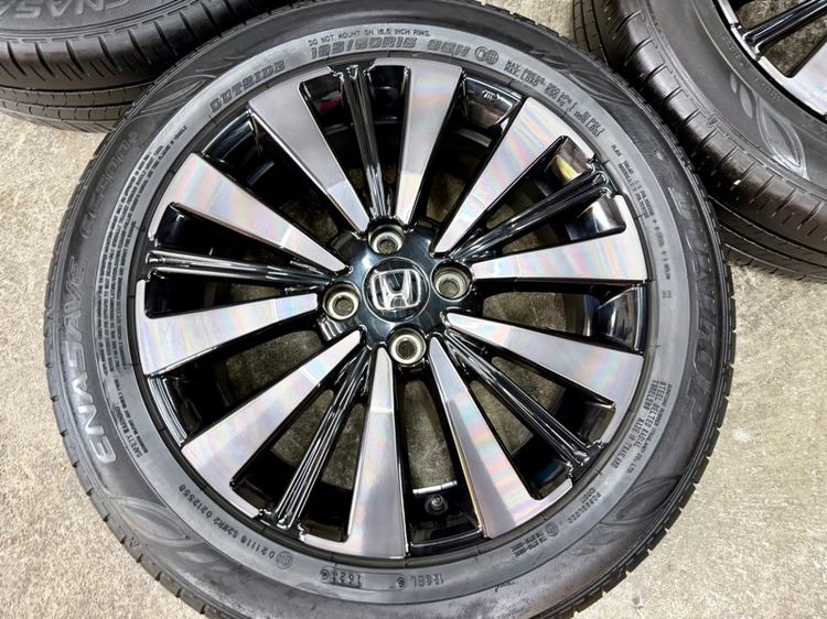 ล้อแม็ก HONDA CITY EHEV RS ขอบ 16”  ยาง DUNLOP 185-60R16 ปี 23 3 เส้น ปี 24 1 เส้น ดอกสวยพร้อมใช้งาน รูปที่ 4