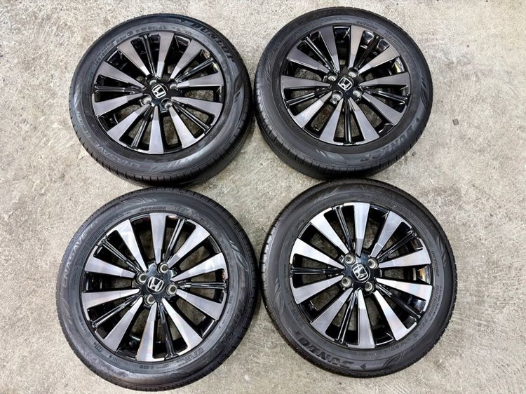 ล้อแม็ก HONDA CITY EHEV RS ขอบ 16”  ยาง DUNLOP 185-60R16 ปี 23 3 เส้น ปี 24 1 เส้น ดอกสวยพร้อมใช้งาน รูปที่ 3