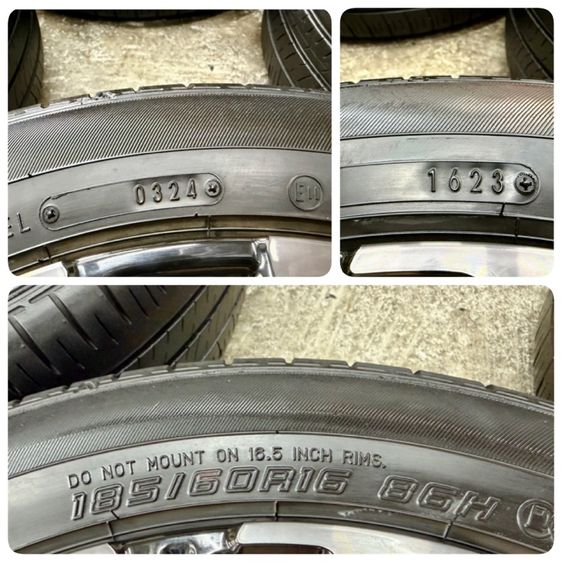 ล้อแม็ก HONDA CITY EHEV RS ขอบ 16”  ยาง DUNLOP 185-60R16 ปี 23 3 เส้น ปี 24 1 เส้น ดอกสวยพร้อมใช้งาน รูปที่ 9
