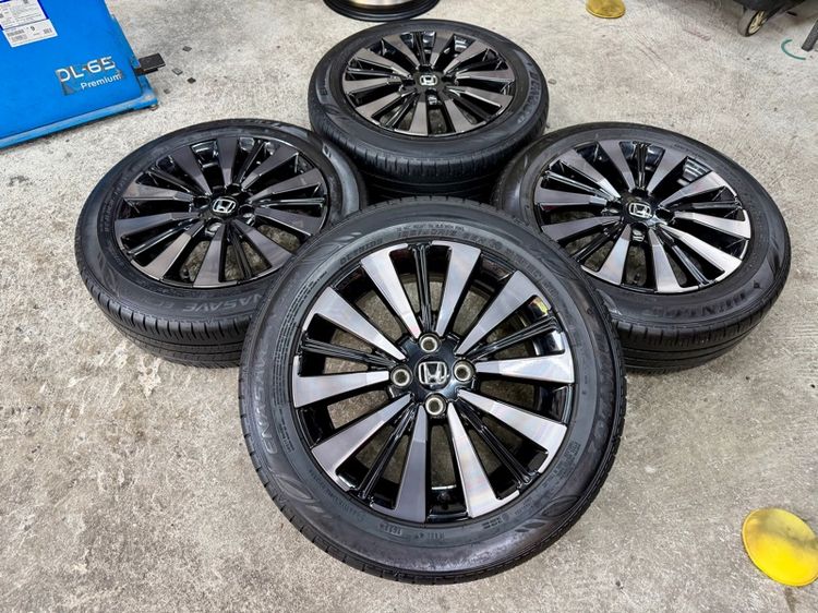 ล้อแม็ก HONDA CITY EHEV RS ขอบ 16”  ยาง DUNLOP 185-60R16 ปี 23 3 เส้น ปี 24 1 เส้น ดอกสวยพร้อมใช้งาน รูปที่ 2