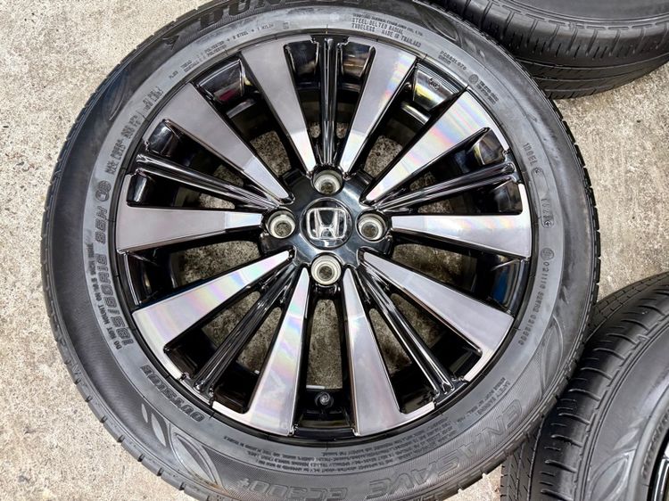ล้อแม็ก HONDA CITY EHEV RS ขอบ 16”  ยาง DUNLOP 185-60R16 ปี 23 3 เส้น ปี 24 1 เส้น ดอกสวยพร้อมใช้งาน รูปที่ 6