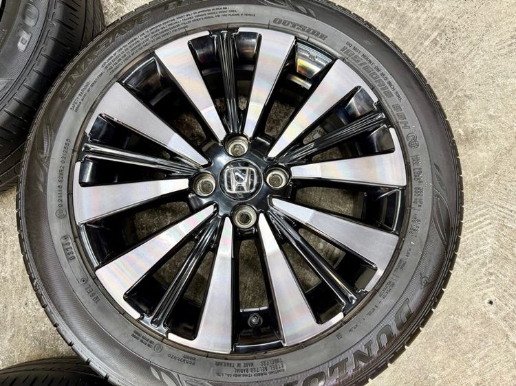 ล้อแม็ก HONDA CITY EHEV RS ขอบ 16”  ยาง DUNLOP 185-60R16 ปี 23 3 เส้น ปี 24 1 เส้น ดอกสวยพร้อมใช้งาน รูปที่ 5