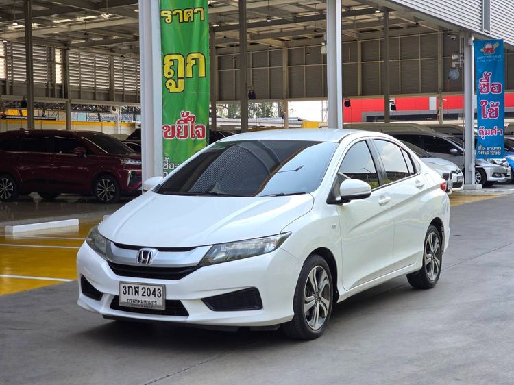 Honda City 2014 1.5 S Sedan เบนซิน ไม่ติดแก๊ส เกียร์อัตโนมัติ ขาว