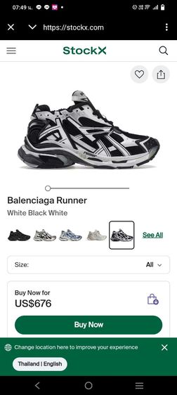 รองเท้าผ้าใบ Balenciaga Runner  รูปที่ 6