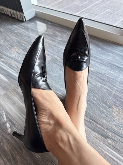 อื่นๆ รองเท้าส้นสูง หนังแท้ UK 4.5 | EU 37 1/3 | US 6 ดำ Gucci Heels