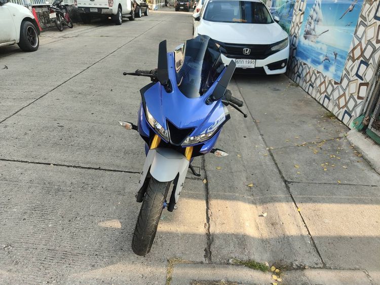 🛵ยังไงก็ขาย R15 ปี 64 เครื่องดี สีสวย สตาร์ทมือ เล่มชุดโอนครบ+เปลี่ยนถ่ายน้ำมันเครื่องฟรี ส่งฟรี30 ก.ม รูปที่ 4