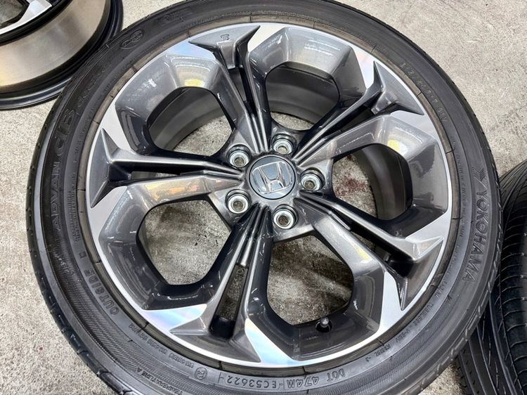 ล้อแม็ก HONDA CIVIC ขอบ 17” สภาพสวย ยาง YOKOHAMA 215-50R17 ปี 22 3 เส้น ปี 23 1 เส้น พร้อมใช้งาน รูปที่ 7