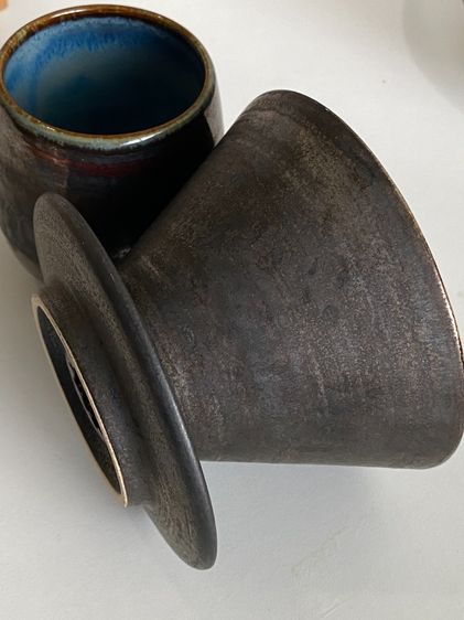 Dripper ดริปเปอร์ เซรามิก + แก้วเซรามิก งานไทย รูปที่ 7