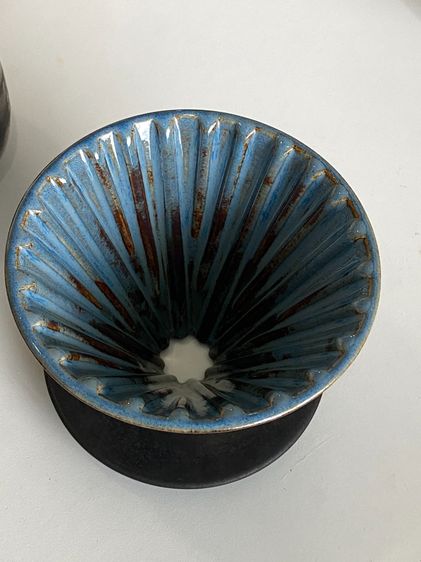 Dripper ดริปเปอร์ เซรามิก + แก้วเซรามิก งานไทย รูปที่ 3