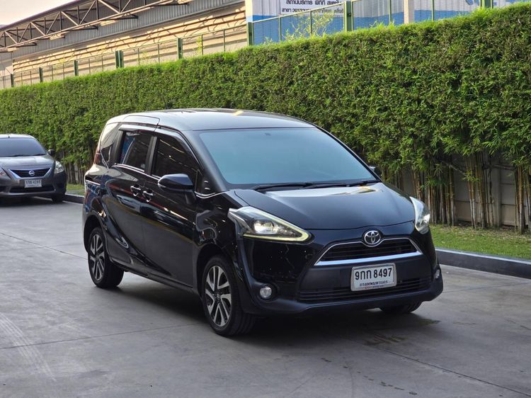 Toyota Sienta 2019 1.5 V Utility-car เบนซิน ไม่ติดแก๊ส เกียร์อัตโนมัติ ดำ รูปที่ 3