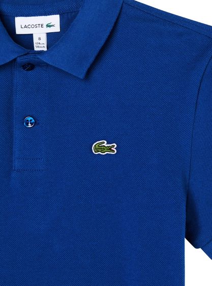 Lacoste Original Petit Piqu Cotton Polo Shirt Blue รูปที่ 3