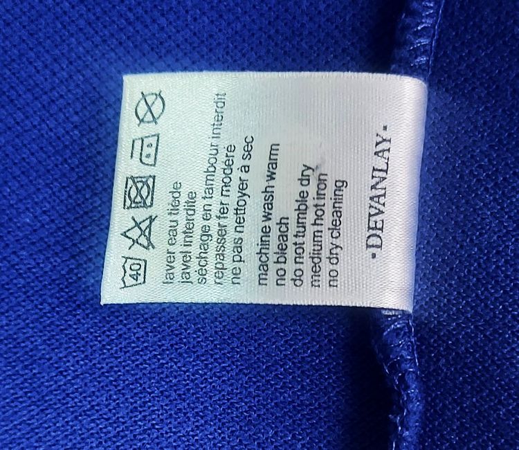 Lacoste Original Petit Piqu Cotton Polo Shirt Blue รูปที่ 6