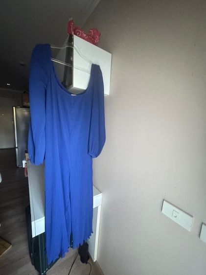 ชุดพลีท jumpsuit plete lyn around น้ำเงิน รูปที่ 5