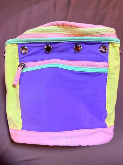 ไม่ระบุ หลากสี ไนล่อน อื่นๆ กระเป๋าเป้ สีพาสเทล mini