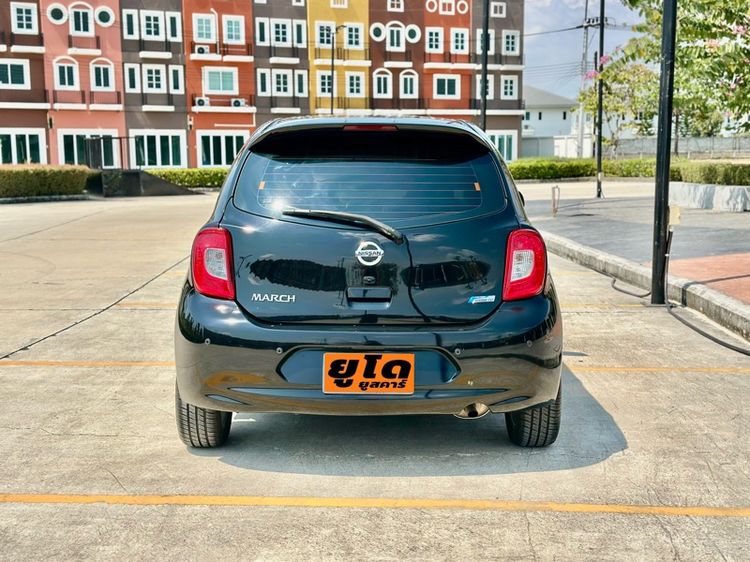 Nissan March 2015 1.2 EL Sedan เบนซิน ไม่ติดแก๊ส เกียร์อัตโนมัติ ดำ รูปที่ 4