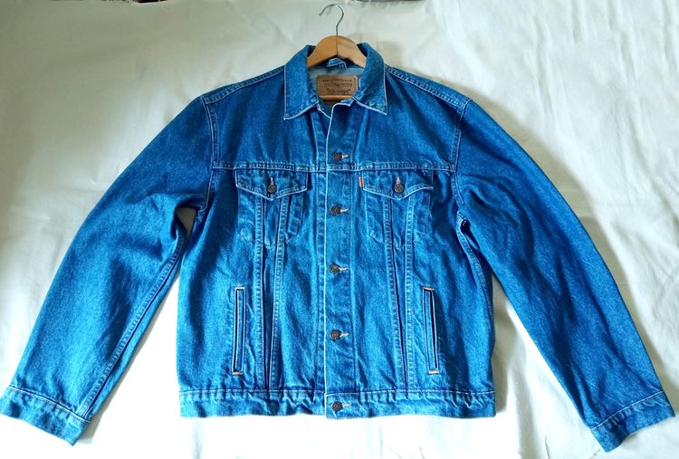 🔥เสื้อแจ็คเก็ต วินเทจ 90s สภาพนางฟ้า Levi's 66902 ผลิตปี 1993 สีเข้มจัด ผ้ากริบ (ตอกเลข 03 ตรงป้าย) รูปที่ 2