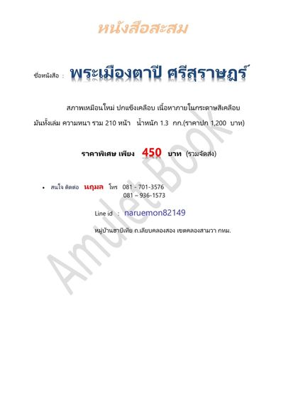 หนังสือสะสม พระเมืองตาปี ศรีสุราษฎร์ รูปที่ 5