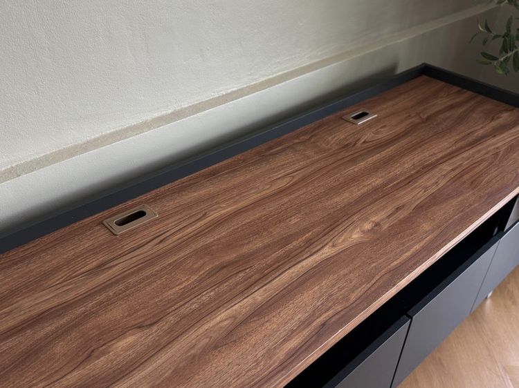 ตู้วางTV เทาดำ ออทัมน์ PHGดำ 120cm รูปที่ 3