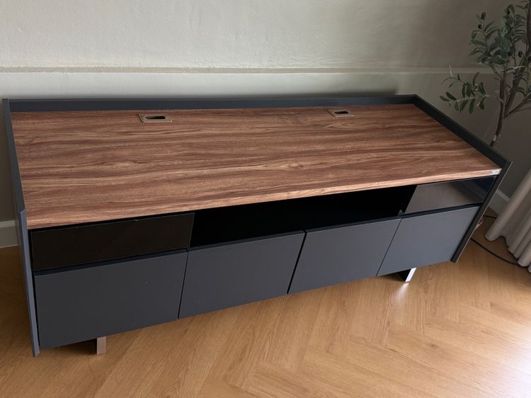 ตู้วางTV เทาดำ ออทัมน์ PHGดำ 120cm รูปที่ 2