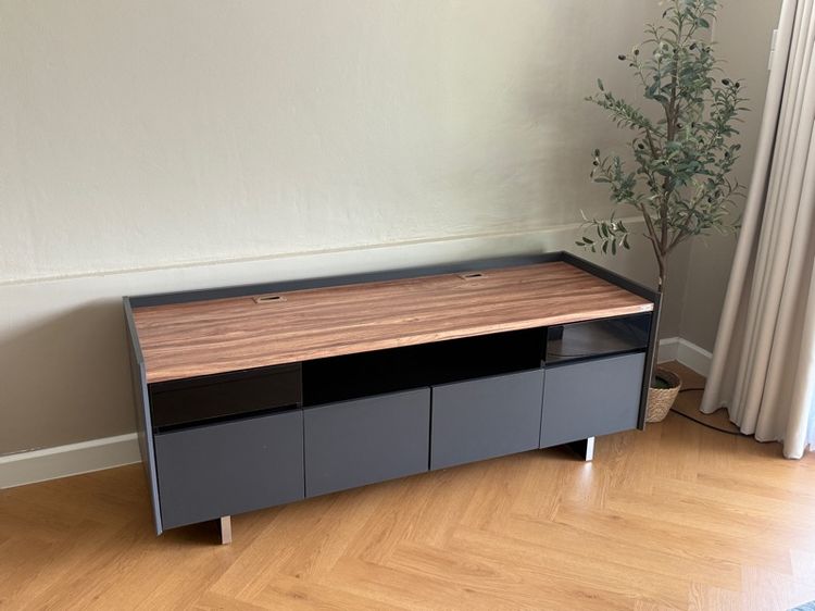 ตู้วางTV เทาดำ ออทัมน์ PHGดำ 120cm