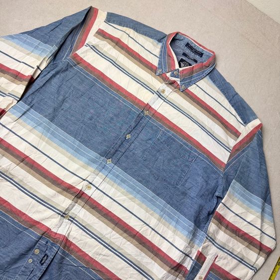 เสื้อเชิ้ต​ Dockers Indigo งานหายาก Size XL​ รูปที่ 4