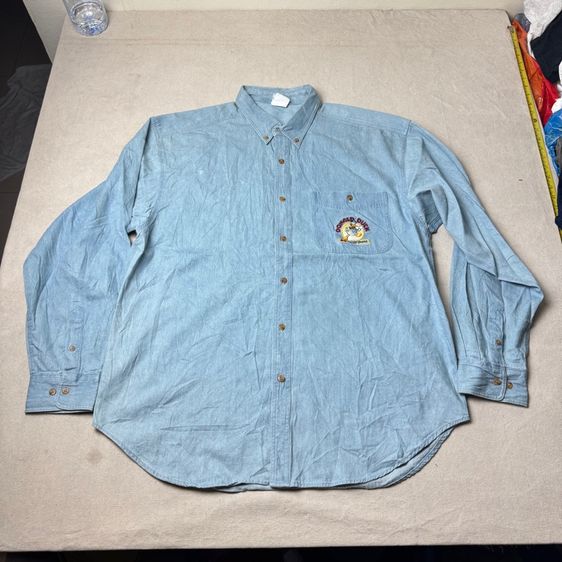 เสื้อเชิ้ต​ Disney Donald Duck งาน 90s-00s Size L  รูปที่ 8