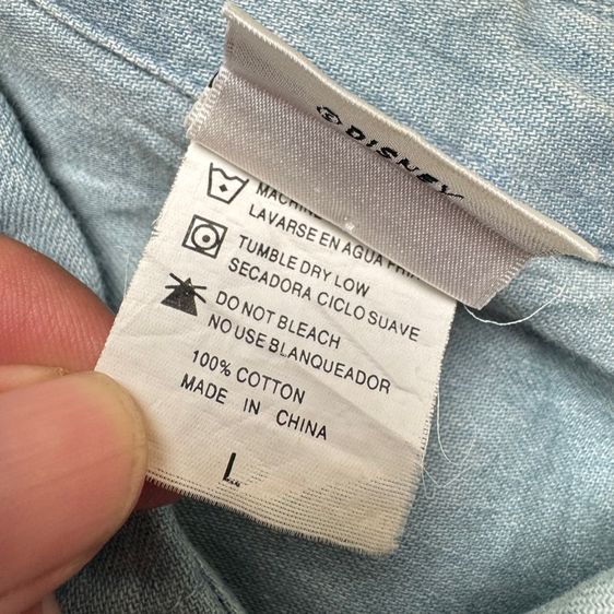 เสื้อเชิ้ต​ Disney Donald Duck งาน 90s-00s Size L  รูปที่ 10