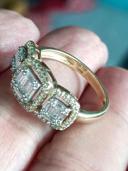 แหวนเพชรแท้ทอง 18k รูปที่ 2