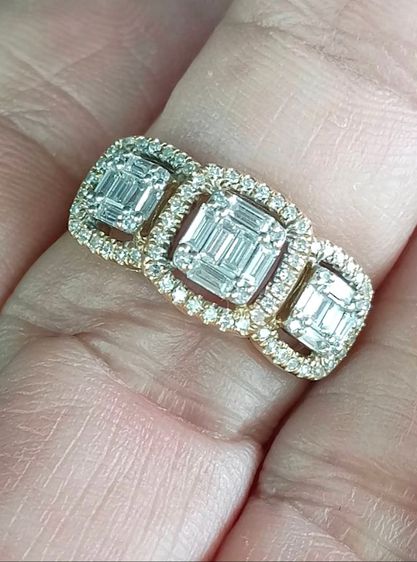 แหวนเพชรแท้ทอง 18k