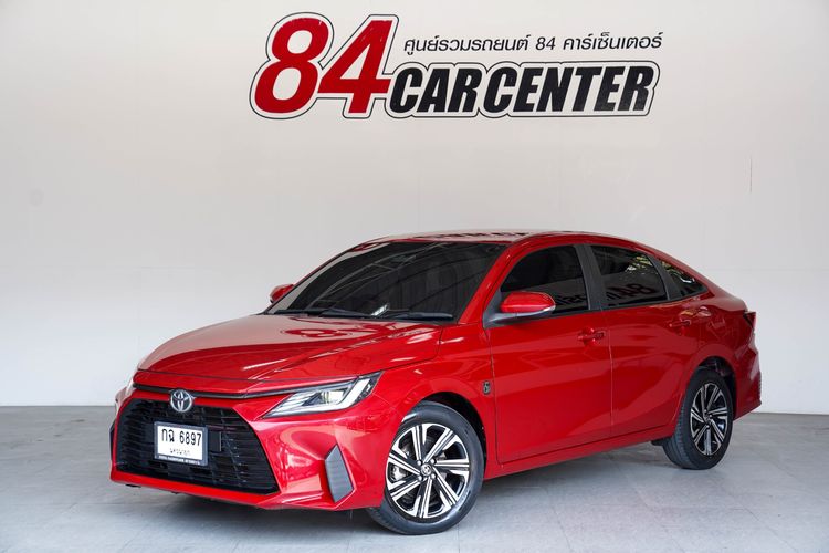 Toyota Yaris ATIV 2022 1.2 Smart Sedan เบนซิน ไม่ติดแก๊ส เกียร์อัตโนมัติ แดง รูปที่ 2