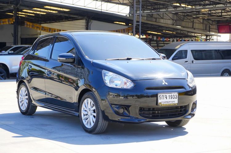 Mitsubishi Mirage 2016 1.2 GLX Sedan เบนซิน ไม่ติดแก๊ส เกียร์อัตโนมัติ ดำ รูปที่ 3
