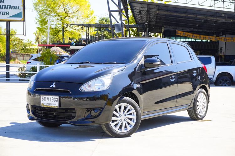 รถ Mitsubishi Mirage 1.2 GLX สี ดำ