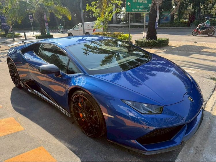 Lamborghini Huracan 2017 5.2 LP610 4 4WD Sedan เบนซิน ไม่ติดแก๊ส เกียร์อัตโนมัติ น้ำเงิน รูปที่ 3