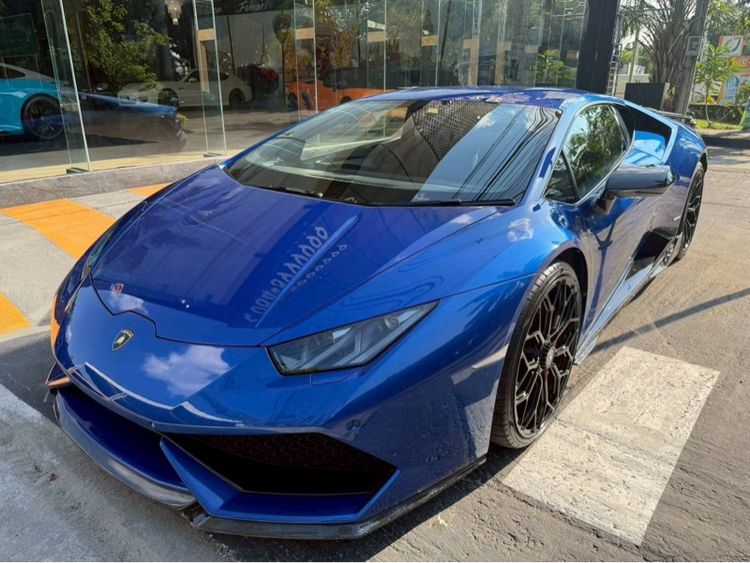 รถ Lamborghini Huracan 5.2 LP610 4 4WD สี น้ำเงิน