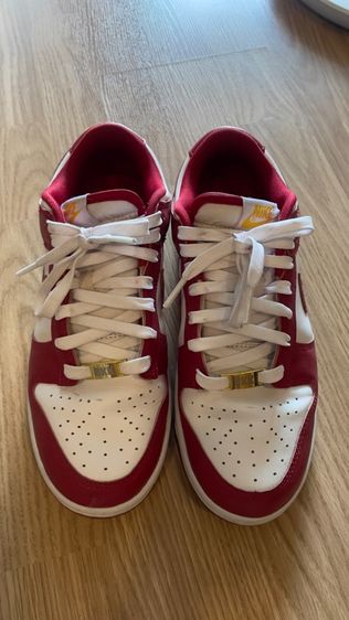 แดง หนัง PU รองเท้าผ้าใบ UK 5.5 | EU 38 2/3 | US 6 Nike Dunk Low