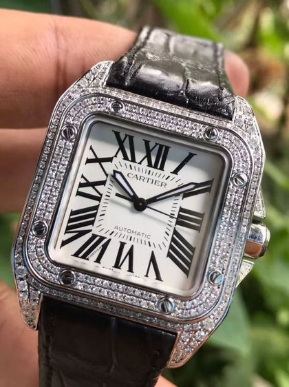 CARTIER  Mm Santos Diamond 100
 รูปที่ 2