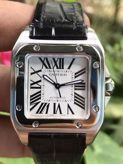 ขาว Tag Heuer CARTIER  Mm Santos Diamond100