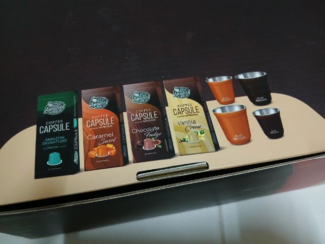แก้วกาแฟ กับ Coffee Capsule Cafe Amazon Special edition  รูปที่ 2