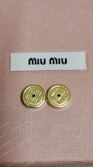 ต่างหู miu miu แท้💯มือสอง รูปที่ 9