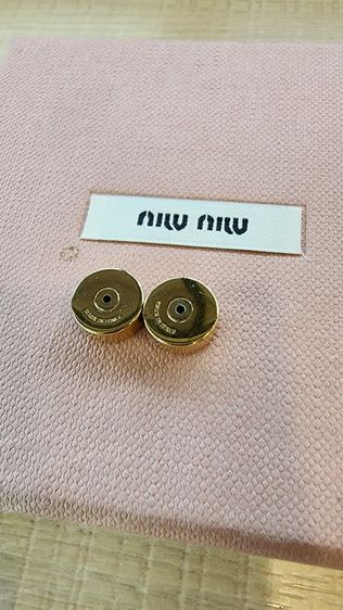 ต่างหู miu miu แท้💯มือสอง รูปที่ 4