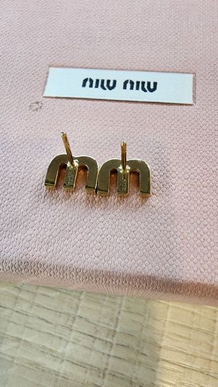 ต่างหู miu miu แท้💯มือสอง รูปที่ 8