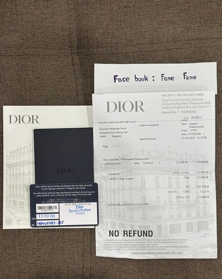 Dior saddle bag y22 รูปที่ 6