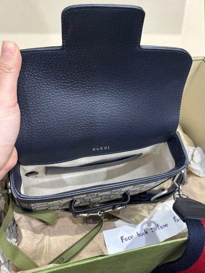 Gucci 1955 Navy Horsebit Mini Crossbody Bag รูปที่ 5