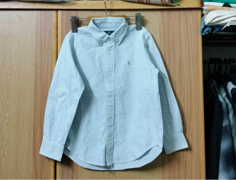 แขนยาว อื่นๆ ฟรีไซส์ เสื้อทีเชิ้ต อื่นๆ เสื้อเชิ๊ต POLO RALPH LAREN แท้ 💯 size 120 วัดจริงอก 17 ยาว 22 สภาพใหม่มาก สีทรงสวย เนื้อผ้าดีมาก หายากน่าสะสมครับ