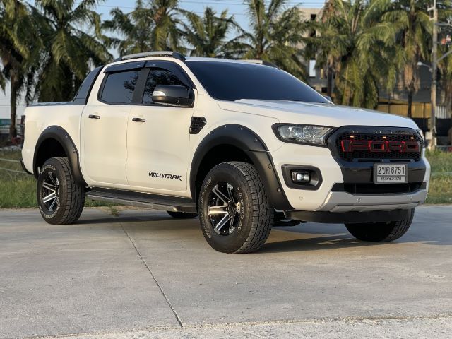 Ford Ranger 2020 2.0 Turbo Hi-Rider Wildtrak Pickup ดีเซล ไม่ติดแก๊ส เกียร์อัตโนมัติ ขาว