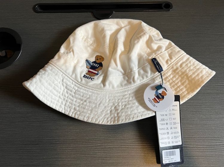 Polo Ralph Lauren Teddy Bear bucket hat ของแท้ มือ 1 ของใหม่ เก็บไว้นานแล้ว