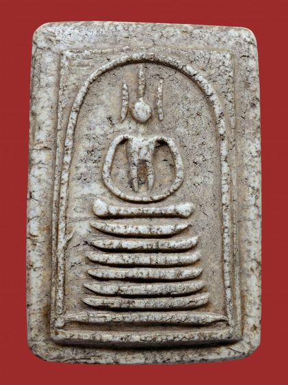 พระบ้าน พระสมเด็จวัดเกศไชโย พิมพ์ 9 ชั้น นิยม มีมวลสารเก่า รูปที่ 4