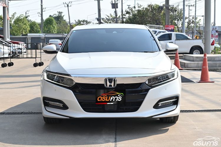 Honda Accord 2020 2.0 Hybrid Tech Sedan ไฮบริด ไม่ติดแก๊ส เกียร์อัตโนมัติ ขาว รูปที่ 2