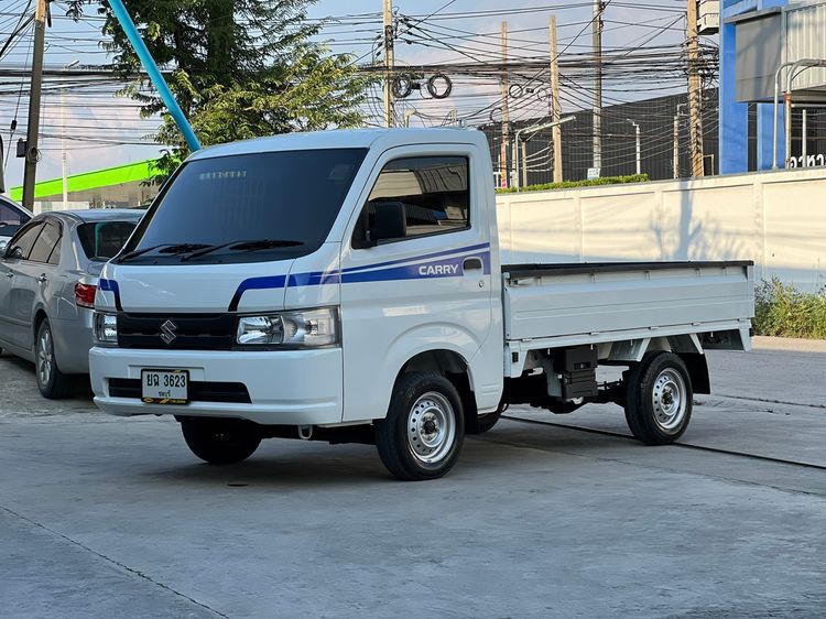 Suzuki Carry 2022 1.5 Pickup เบนซิน ไม่ติดแก๊ส เกียร์ธรรมดา ขาว
